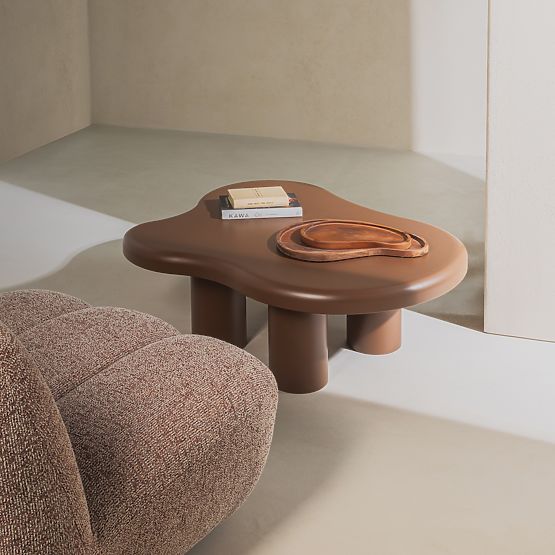 Tavolino da caffè Vercelli 100 cm, choco