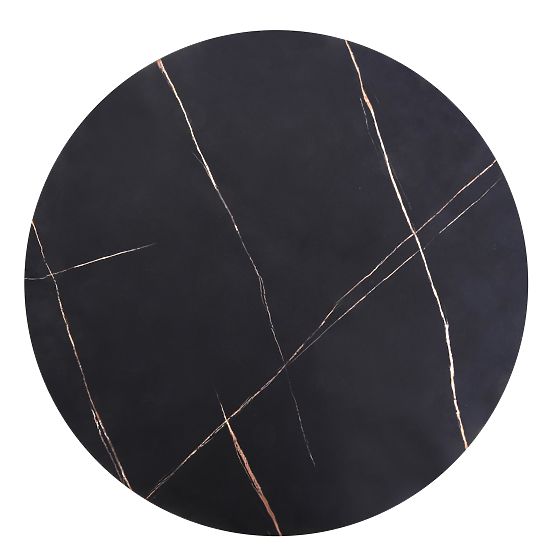 Tavolino da conferenza ANTICA piano - marmo nero, struttura - nero (2p=1pz)