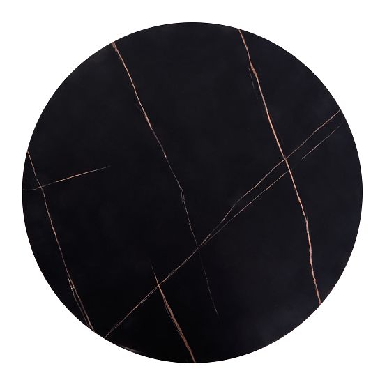 Tavolino da conferenza ANTICA piano - marmo nero, struttura - nero (2p=1pz)