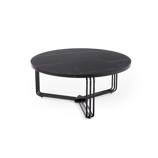 Tavolino da conferenza ANTICA piano - marmo nero, struttura - nero (2p=1pz)