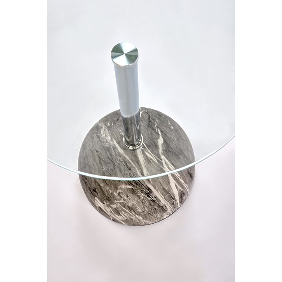 Tavolino da conferenza ARIANA, marmo grigio / trasparente (2p=1ks)