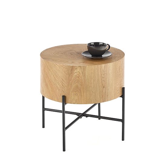 Tavolino da conferenza BROOKLYN-S rovere naturale/nero (1p=1pz)