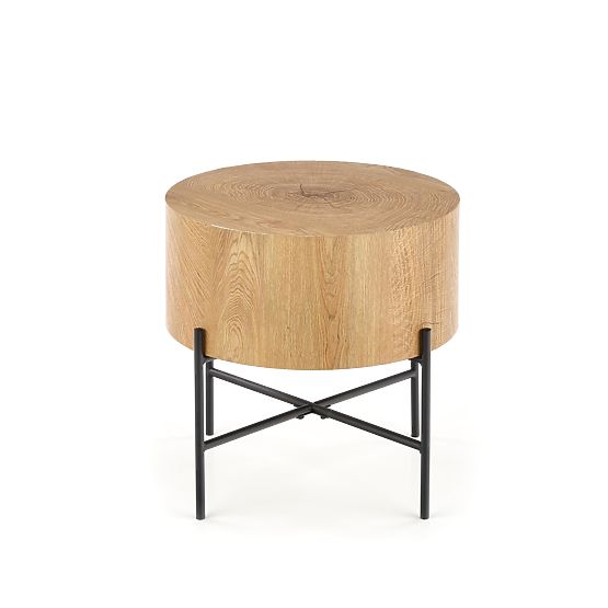 Tavolino da conferenza BROOKLYN-S rovere naturale/nero (1p=1pz)