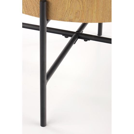 Tavolino da conferenza BROOKLYN-S rovere naturale/nero (1p=1pz)