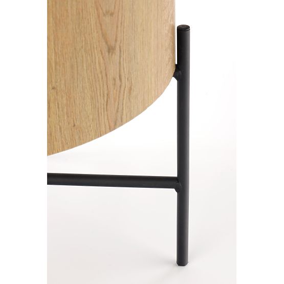 Tavolino da conferenza BROOKLYN-S rovere naturale/nero (1p=1pz)