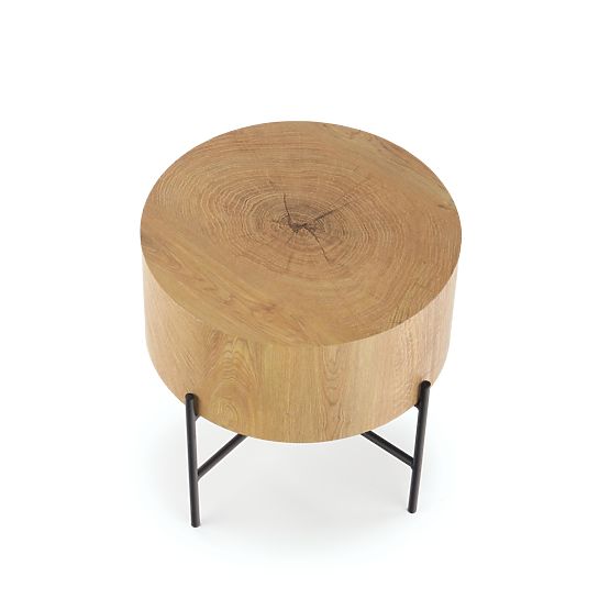 Tavolino da conferenza BROOKLYN-S rovere naturale/nero (1p=1pz)