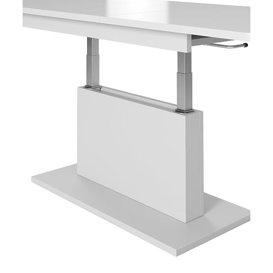 Tavolino da conferenza BUSETTI piano: bianco opaco, gambe: bianco opaco (2p=1ks)