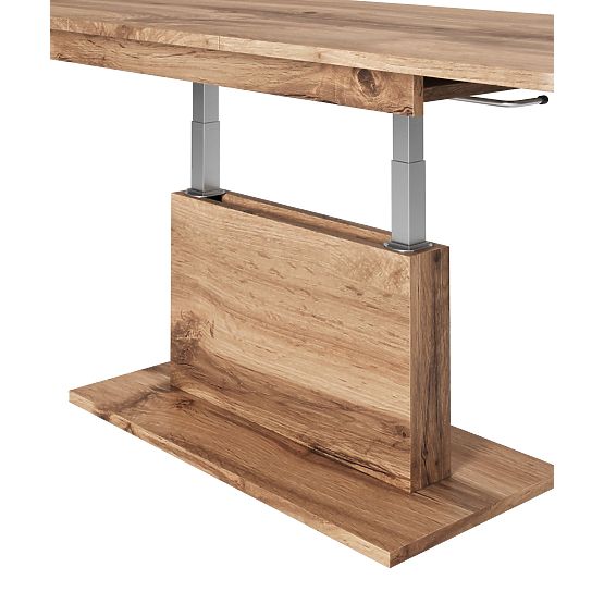 Tavolino da conferenza BUSETTI piano: rovere wotan, gambe: rovere wotan (2p=1ks)