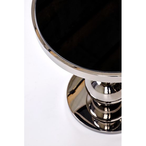 Tavolino da conferenza CARLA, nero / argento (1p=1pz)