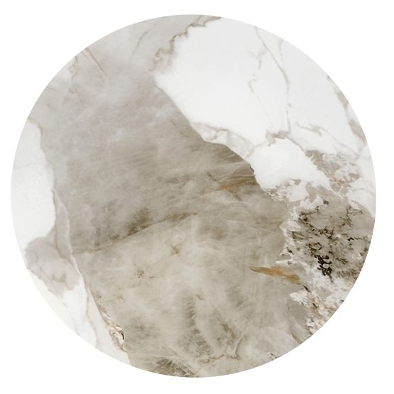 Tavolino da conferenza CECILIA_S marmo bianco / grigio / oro (2p=1ks)