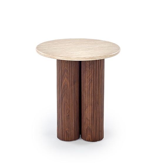 Tavolino da conferenza DOROTEA_S travertino / noce (2p=1ks)