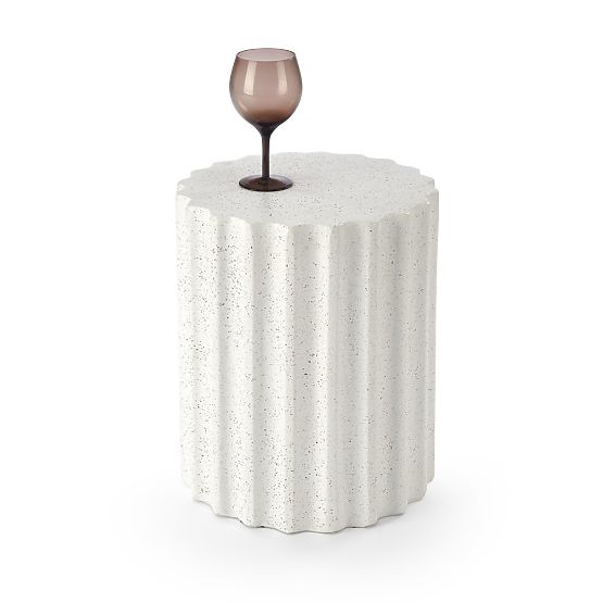 Tavolino da conferenza FARA composito - ossido di magnesio, bianco (1p=1pz)