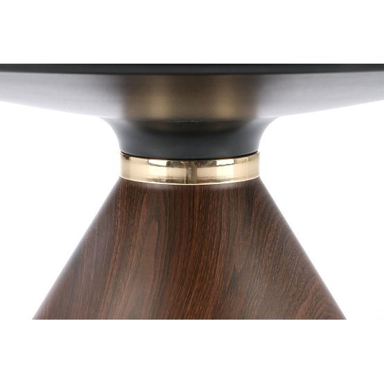 Tavolino da conferenza GENESIS marmo bianco / noce / oro (2p=1ks)