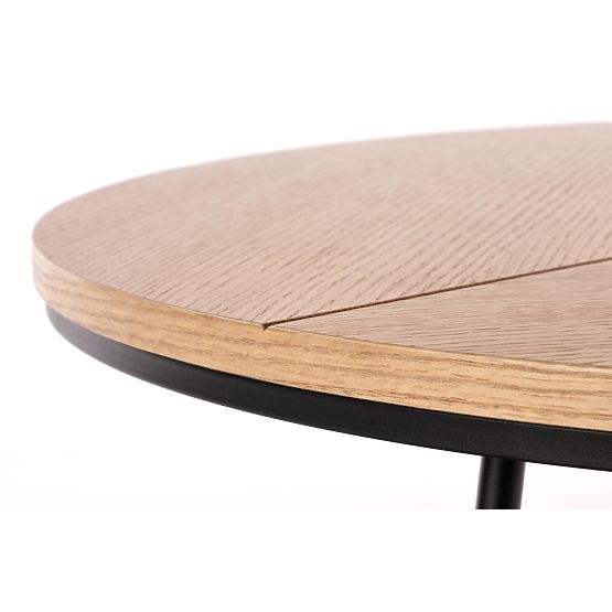 Tavolino da conferenza KARIDA rovere naturale/nero (1p=1pz)