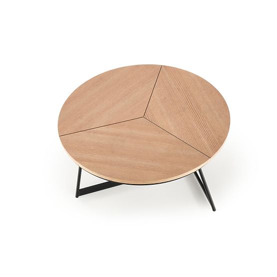 Tavolino da conferenza KARIDA rovere naturale/nero (1p=1pz)