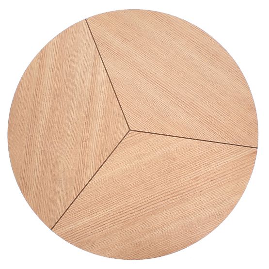 Tavolino da conferenza KARIDA rovere naturale/nero (1p=1pz)