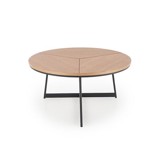Tavolino da conferenza KARIDA rovere naturale/nero (1p=1pz)