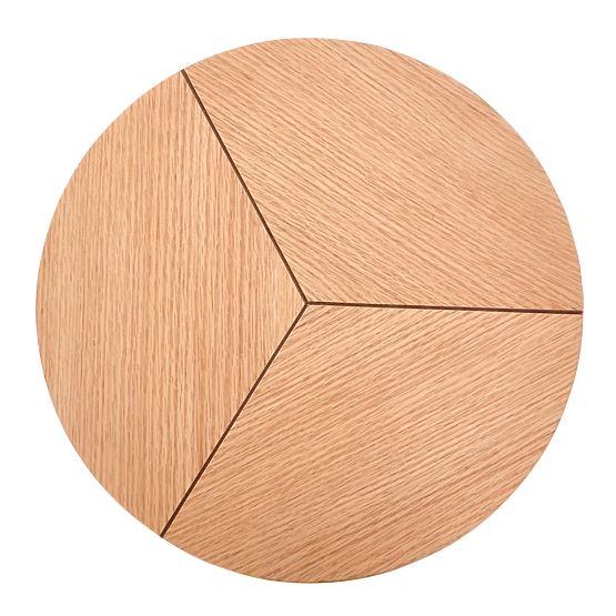 Tavolino da conferenza KARIDA-S rovere naturale/nero (1p=1pz)