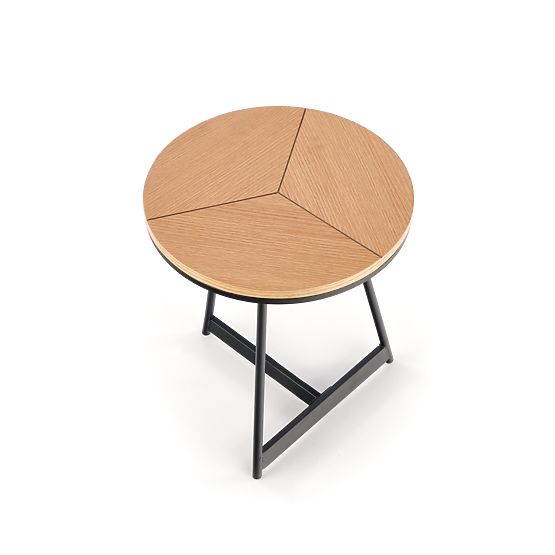 Tavolino da conferenza KARIDA-S rovere naturale/nero (1p=1pz)