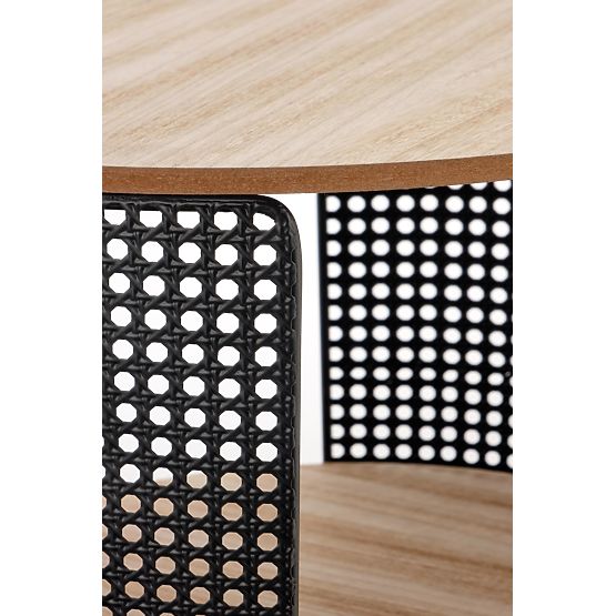 Tavolino da caffè TRAFICA naturale/nero