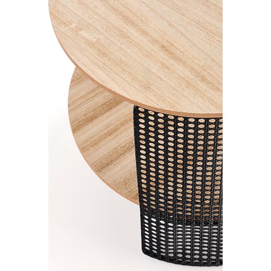 Tavolino da caffè TRAFICA naturale/nero