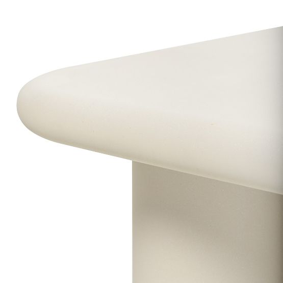 Tavolino da giardino Vibonis 70 cm, quadrato, in cemento, beige chiaro