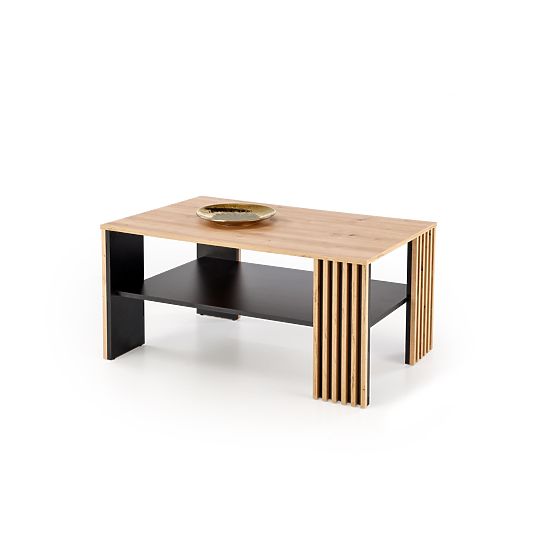 Tavolino da salotto FEMINA rovere artisan/nero