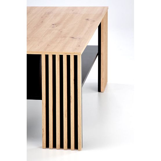 Tavolino da salotto FEMINA rovere artisan/nero