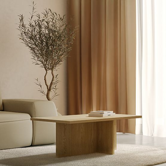 Tavolino da salotto Jose, rettangolare, Rovere Cremona Torro