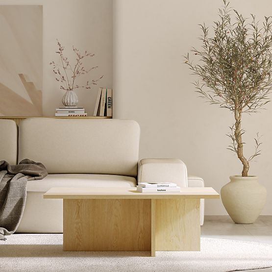 Tavolino da salotto Jose, rettangolare, Rovere Cremona Torro