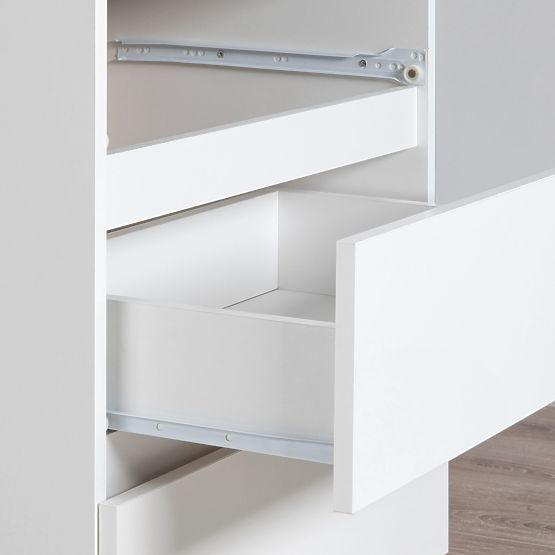 Tavolino da toeletta con specchio CLP P-2/SL 900x600 SINISTRO PK BIANCO