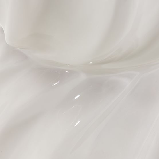 Tavolino laterale Bloom 35 cm, beige-grigio, lucido