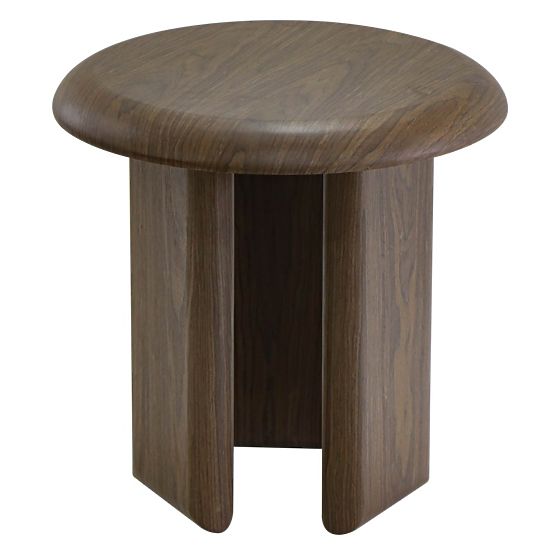 Tavolino laterale Keo 50 cm, noce scuro