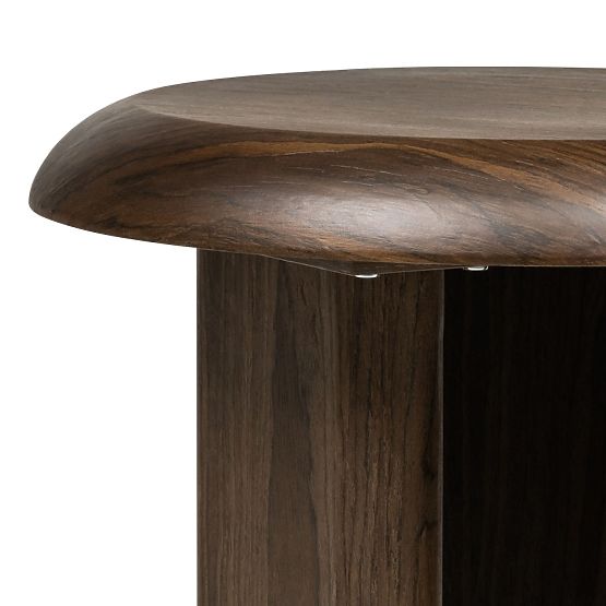 Tavolino laterale Keo 50 cm, noce scuro