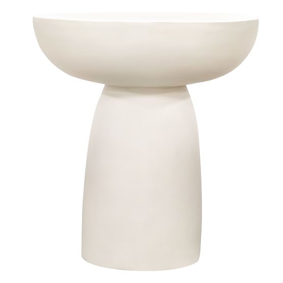 Tavolino laterale Lagoon 45 cm, beige, opaco