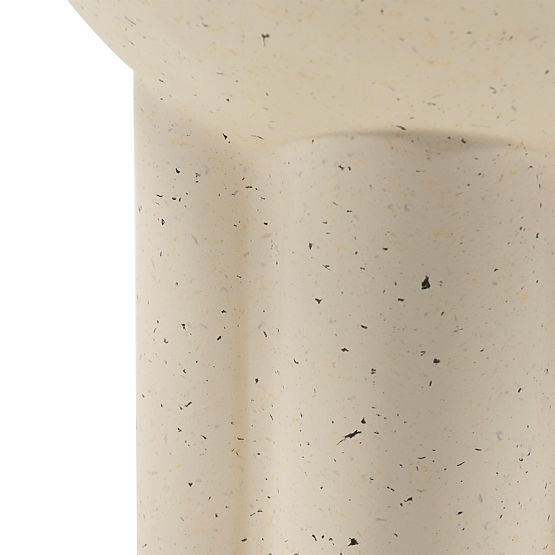 Tavolino Laterale Poppy, Effetto Granito, Cemento