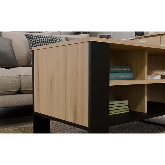 Tavolino Modern 4P Rovere Artisan Nero