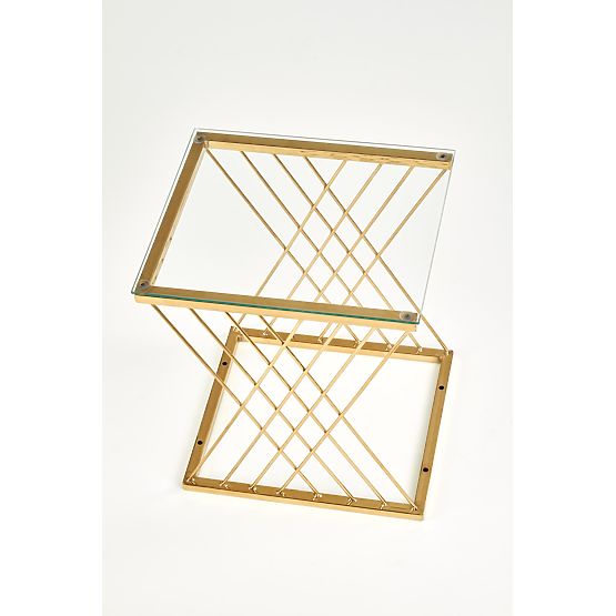 Tavolino NANCY oro / trasparente