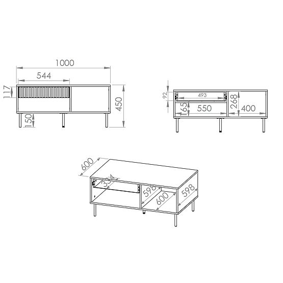 Tavolino Sophie - beige
