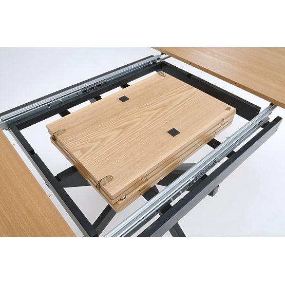 Tavolo allungabile ACORD, naturale / nero (2p=1ks)