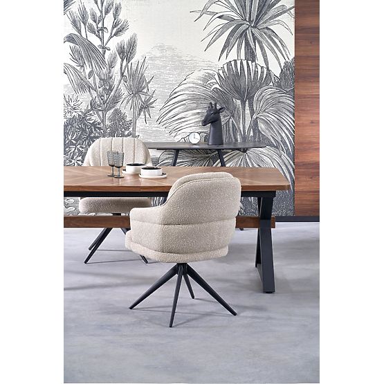 Tavolo allungabile BARON, noce / nero (2p=1ks)