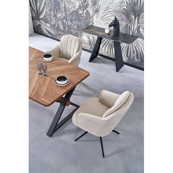 Tavolo allungabile BARON, noce / nero (2p=1ks)