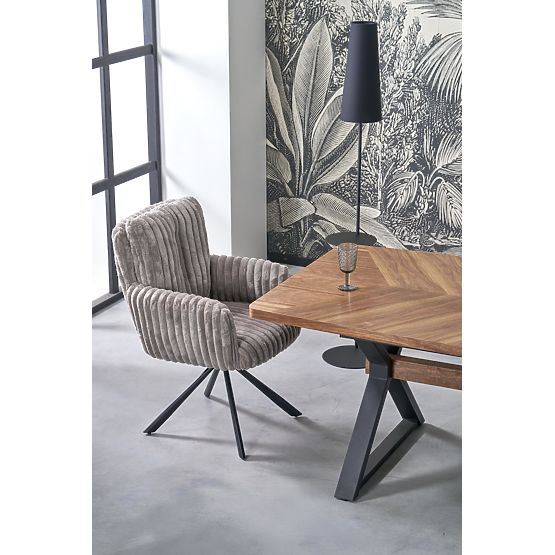 Tavolo allungabile BARON, noce / nero (2p=1ks)