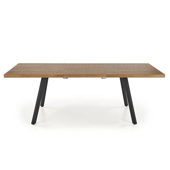 Tavolo allungabile BERLIN 140-180 cm, piano - noce, struttura - nero (2p=1ks)