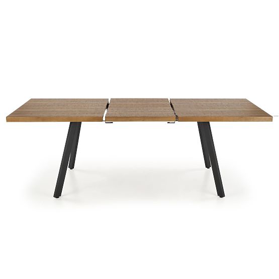 Tavolo allungabile BERLIN 140-180 cm, piano - noce, struttura - nero (2p=1ks)