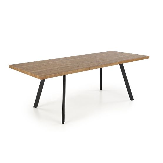 Tavolo allungabile BERLIN 140-180 cm, piano - noce, struttura - nero (2p=1ks)
