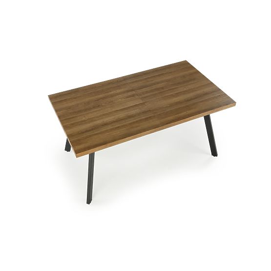 Tavolo allungabile BERLIN 140-180 cm, piano - noce, struttura - nero (2p=1ks)