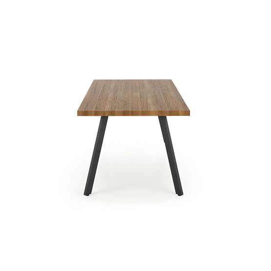 Tavolo allungabile BERLIN 140-180 cm, piano - noce, struttura - nero (2p=1ks)