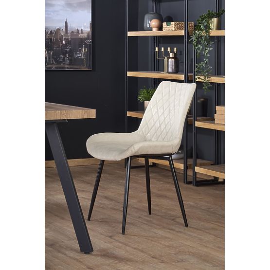 Tavolo allungabile BERLIN 140-180 cm, piano - noce, struttura - nero (2p=1ks)