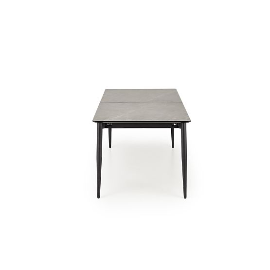 Tavolo allungabile CHARLES, piano - marmo grigio, gambe - nero